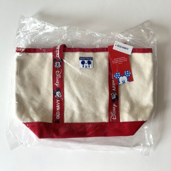 Old Navy x Disney Mini Tote Bag Mickey Mouse Canvas - Picture 6 of 7